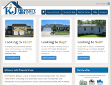 Tablet Screenshot of kjpropertygroup.com